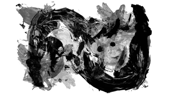 Siyah fırça darbesi ve doku. Grunge vektör soyut el boyalı element. Altı çizili ve sınır tasarımı.