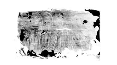 Siyah fırça darbesi ve doku. Grunge vektör soyut el boyalı element. Altı çizili ve sınır tasarımı.