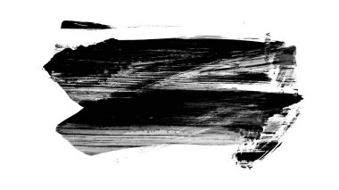 siyah mürekkep fırçası vuruşu. resimleme.