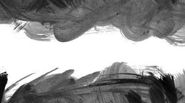 Siyah mürekkep fırçası darbeleri. vektör illüstrasyonu.