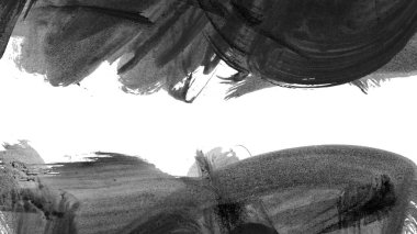 Siyah mürekkep fırçası darbeleri. vektör illüstrasyonu.