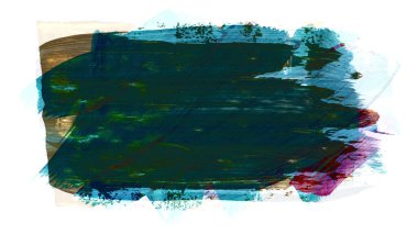 Siyah ve renkli boya karışımı, fırça darbesi ve doku. Grunge soyut elle boyanmış elementler. 