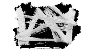 Siyah fırça darbesi ve doku. Grunge soyut elle boyanmış elementler. Altı çizili ve sınır tasarımı.