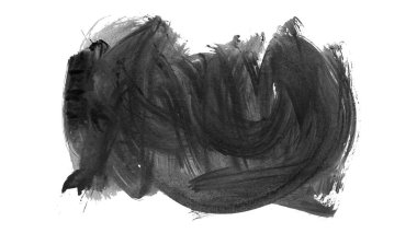 siyah mürekkep fırçası vuruşu. resimleme.