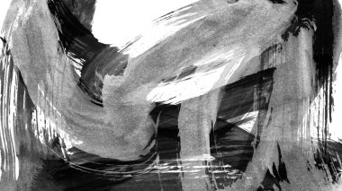 Siyah fırça darbesi ve doku. Grunge vektör soyut el boyalı element. Altı çizili ve sınır tasarımı.