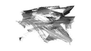 Siyah fırça darbesi ve doku. Grunge vektör soyut el boyalı element. Altı çizili ve sınır tasarımı.