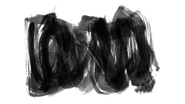 siyah mürekkep fırçası vuruşu. resimleme.