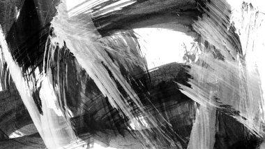 Siyah fırça darbesi ve doku. Grunge vektör soyut el boyalı element. Altı çizili ve sınır tasarımı.