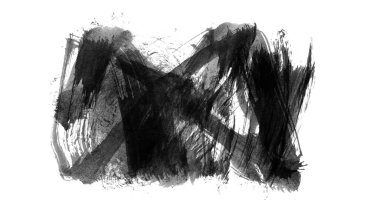 siyah mürekkep fırçası vuruşu. resimleme.