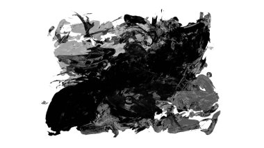 Siyah fırça darbesi ve doku. Grunge vektör soyut el boyalı element. Altı çizili ve sınır tasarımı.