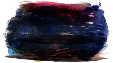 Siyah fırça darbesi ve doku. Grunge vektör soyut el boyalı element. Altı çizili ve sınır tasarımı.