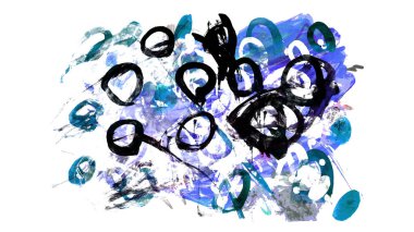 fırça darbesi ve doku. Grunge vektör soyut el boyalı element. Altı çizili ve sınır tasarımı.