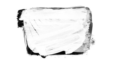 Siyah fırça darbesi ve doku. Grunge vektör soyut el boyalı element. Altı çizili ve sınır tasarımı.