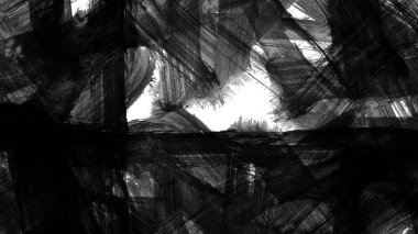 Siyah fırça darbesi ve doku. Grunge vektör soyut el boyalı element. Altı çizili ve sınır tasarımı.