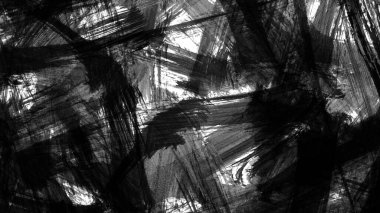 Siyah fırça darbesi ve doku. Grunge vektör soyut el boyalı element. Altı çizili ve sınır tasarımı.