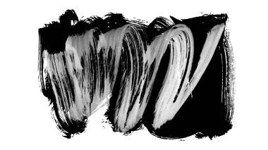 siyah mürekkep fırçası vuruşu. resimleme. 