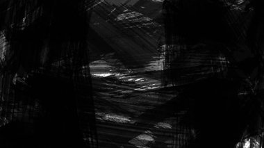 Siyah fırça darbesi ve doku. Grunge vektör soyut el boyalı element. Altı çizili ve sınır tasarımı.