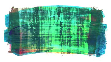 Siyah ve renkli boya karışımı, fırça darbesi ve doku. Grunge soyut elle boyanmış elementler. 