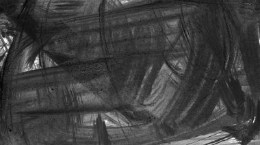 Siyah fırça darbesi ve doku. Grunge soyut elle boyanmış elementler. Altı çizili ve sınır tasarımı.