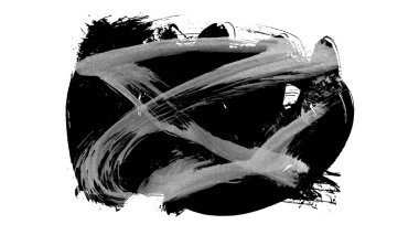 siyah mürekkep fırçası vuruşu. resimleme. 