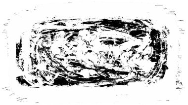 Siyah fırça darbesi ve doku. Grunge vektör soyut el boyalı element. Altı çizili ve sınır tasarımı.