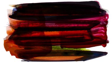 Siyah ve renkli boya karışımı, fırça darbesi ve doku. Grunge soyut elle boyanmış elementler. 