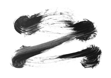siyah mürekkep fırçası vuruşu. resimleme.