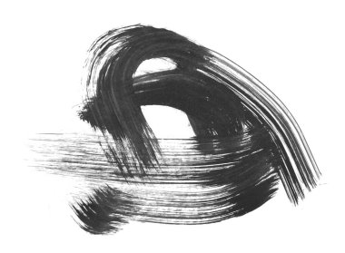 siyah mürekkep fırçası vuruşu. resimleme.