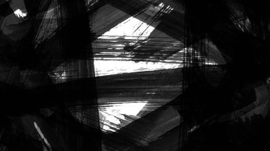 Siyah fırça darbesi ve doku. Grunge vektör soyut el boyalı element. Altı çizili ve sınır tasarımı.