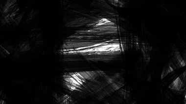 Siyah fırça darbesi ve doku. Grunge vektör soyut el boyalı element. Altı çizili ve sınır tasarımı.