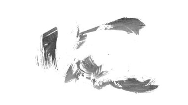 Siyah fırça darbesi ve doku. Grunge soyut elle boyanmış elementler. Altı çizili ve sınır tasarımı.