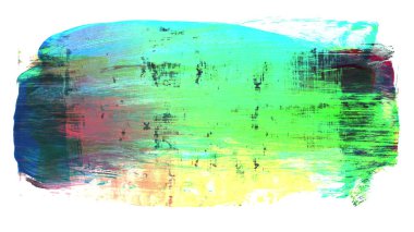 Siyah ve renkli boya karışımı, fırça darbesi ve doku. Grunge soyut elle boyanmış elementler. 