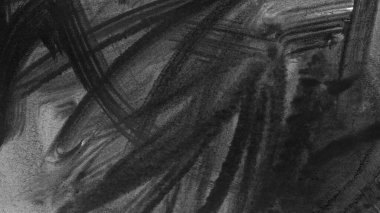 Siyah fırça darbesi ve doku. Grunge soyut elle boyanmış elementler. Altı çizili ve sınır tasarımı.