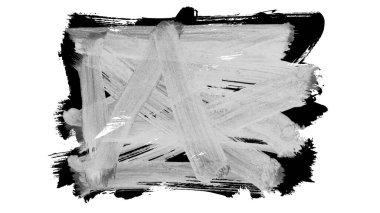 Siyah fırça darbesi ve doku. Grunge vektör soyut el boyalı element. Altı çizili ve sınır tasarımı.