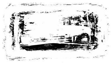 Siyah fırça darbesi ve doku. Grunge vektör soyut el boyalı element. Altı çizili ve sınır tasarımı.