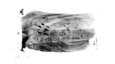 Siyah fırça darbesi ve doku. Grunge vektör soyut el boyalı element. Altı çizili ve sınır tasarımı.