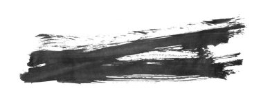 siyah mürekkep fırçası vuruşu. resimleme.