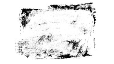 Siyah fırça darbesi ve doku. Grunge vektör soyut el boyalı element. Altı çizili ve sınır tasarımı.