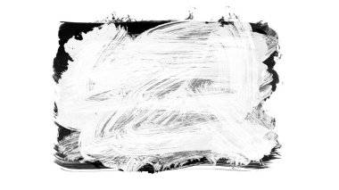 Siyah fırça darbesi ve doku. Grunge vektör soyut el boyalı element. Altı çizili ve sınır tasarımı.