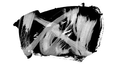 siyah mürekkep fırçası vuruşu. resimleme. 