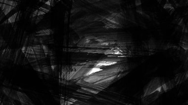 Siyah fırça darbesi ve doku. Grunge vektör soyut el boyalı element. Altı çizili ve sınır tasarımı.