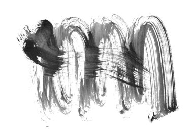 siyah mürekkep fırçası vuruşu. resimleme.