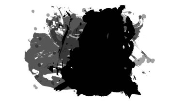 Siyah fırça darbesi ve doku. Grunge vektör soyut el boyalı element. Altı çizili ve sınır tasarımı.