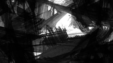 Siyah fırça darbesi ve doku. Grunge vektör soyut el boyalı element. Altı çizili ve sınır tasarımı.