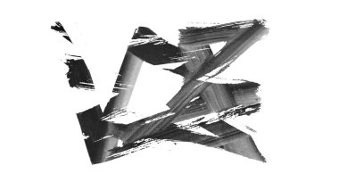 Siyah fırça darbesi ve doku. Grunge vektör soyut el boyalı element. Altı çizili ve sınır tasarımı.