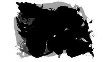 Siyah fırça darbesi ve doku. Grunge vektör soyut el boyalı element. Altı çizili ve sınır tasarımı.