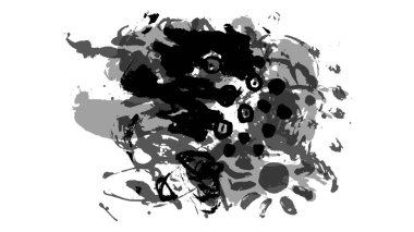 Siyah fırça darbesi ve doku. Grunge vektör soyut el boyalı element. Altı çizili ve sınır tasarımı.