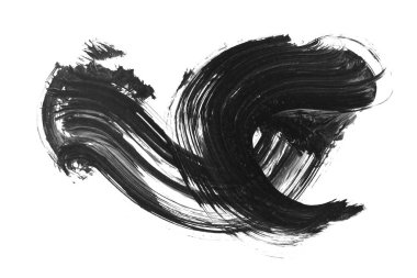 siyah mürekkep fırçası vuruşu. resimleme.
