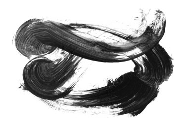 siyah mürekkep fırçası vuruşu. resimleme.