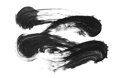 siyah mürekkep fırçası vuruşu. resimleme.